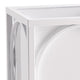 Classic Large Square White Iron Planter Outdoor Safe Floor Tree Circle 20 in