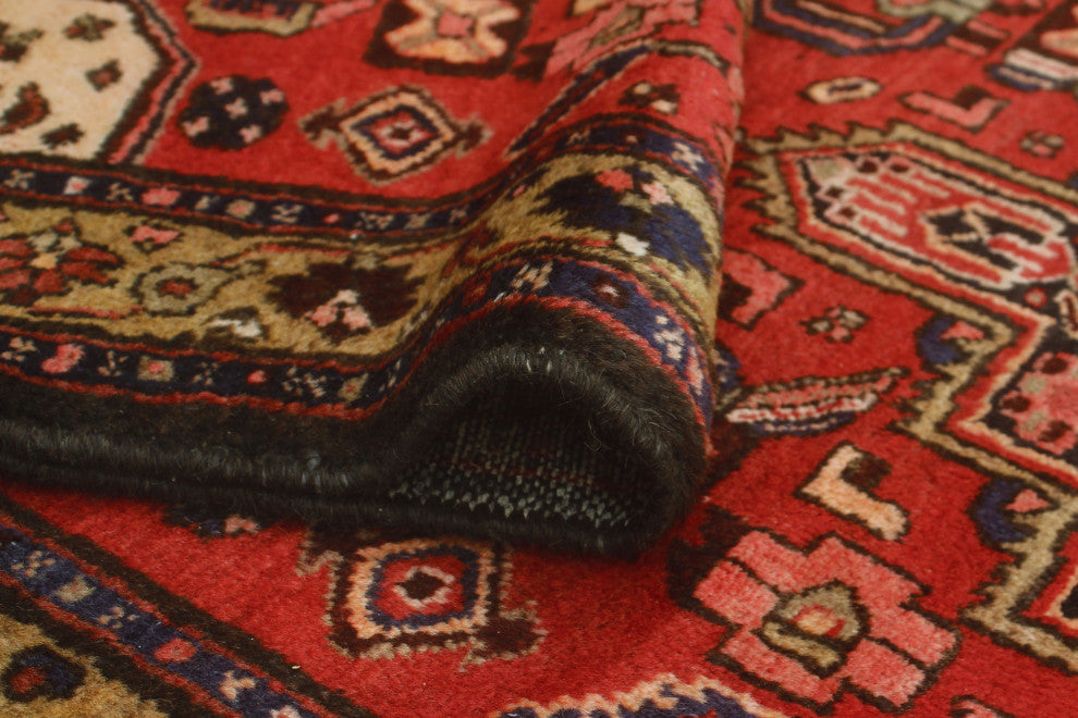 Fine Vintage Distressed Shepard Rust/Brown Runner, 3'6x9'9