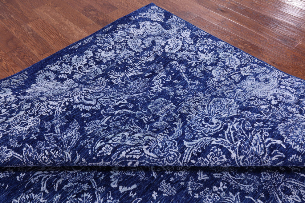 8' 10" X 12' 3" Persian Handmade Wool & Silk Rug - Q13687