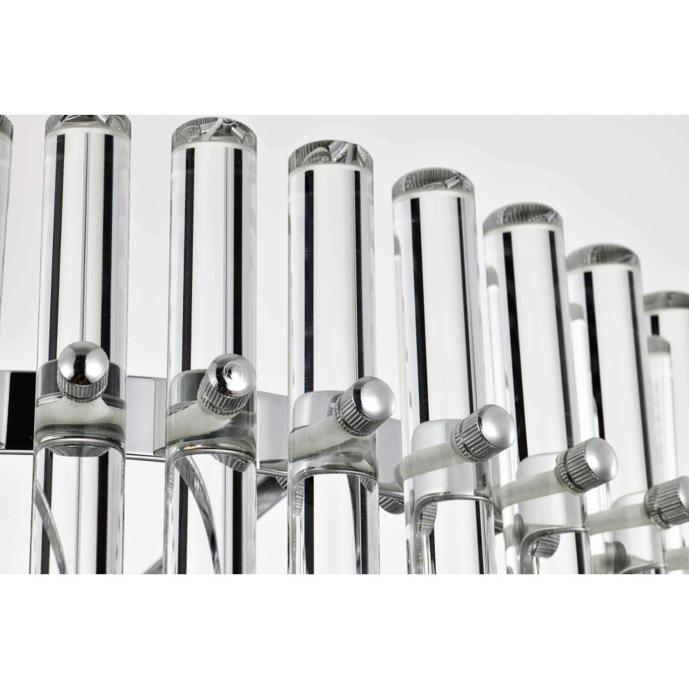 Eva 4-Light Chrome Finish Crystal Chandelier