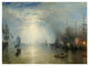 "Keelmen Heaving in Coals by Moonlight, 1835" Paper Art, 50"x38"