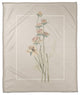 Faded Linen Floral 50x60 Coral Fleece Blanket