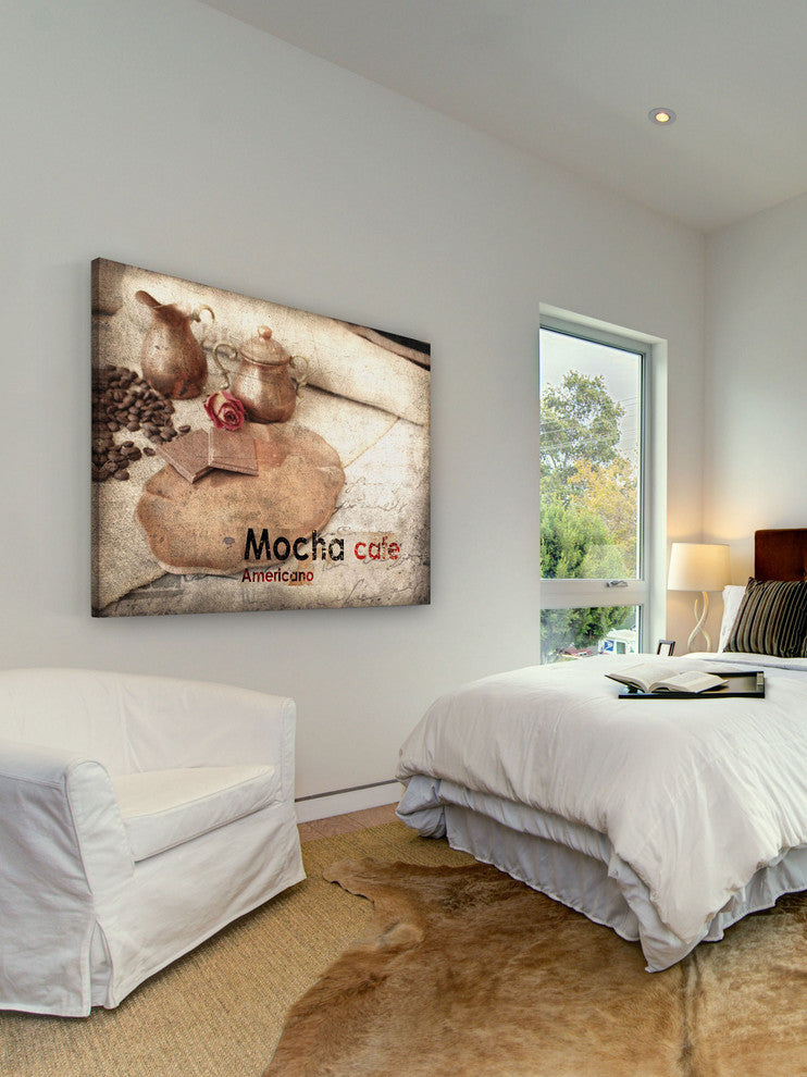 "Mocha Cafe" Painting Print on Canvas by Irena Orlov