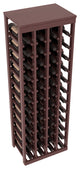 Pine 48-Bottle Kitchen Wine Rack, Walnut + Satin