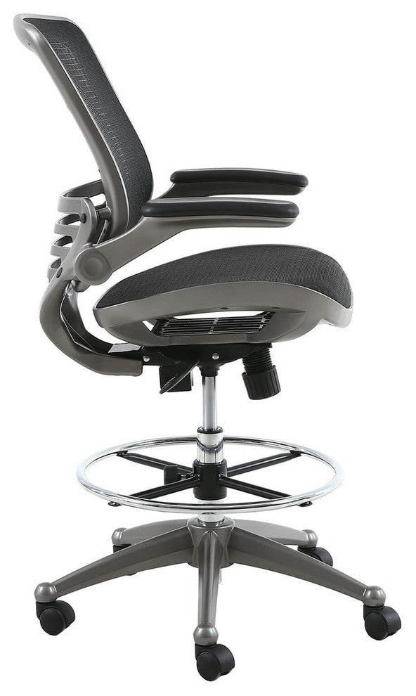 Harwick Evolve All Mesh Heavy Duty Drafting Chair, Gun Metal