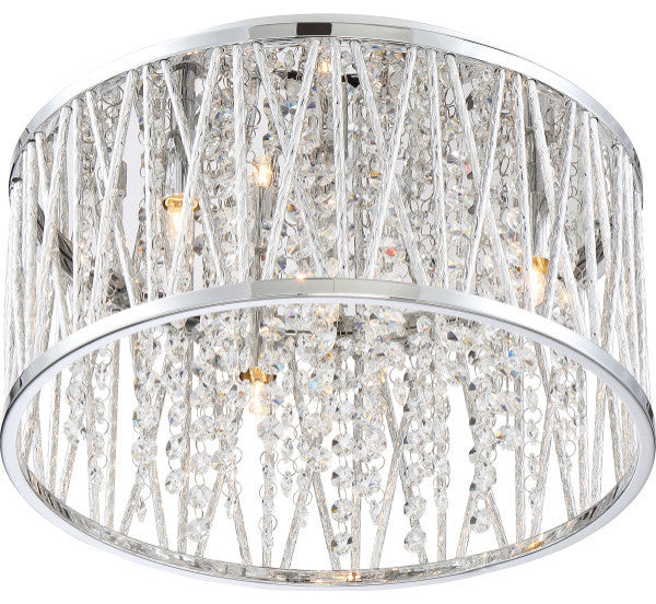 Quoizel Platinum Collection Crystal Cove Four Light Flush Mount PCCC1614C