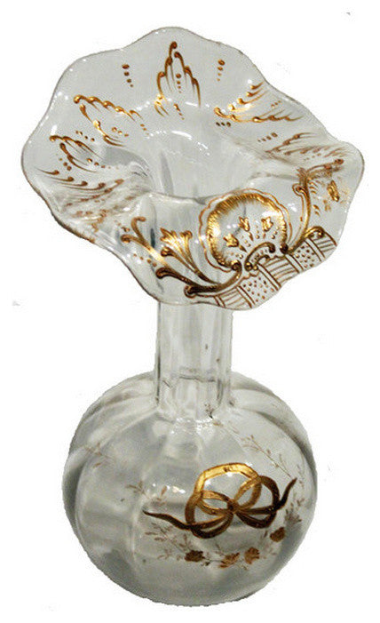 Consigned: Antique Mantel Glass Vase