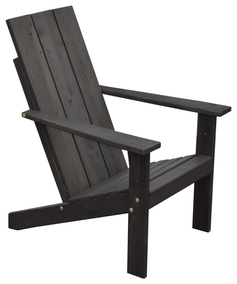 Cedar Modern Adirondack Chair, Black Stain