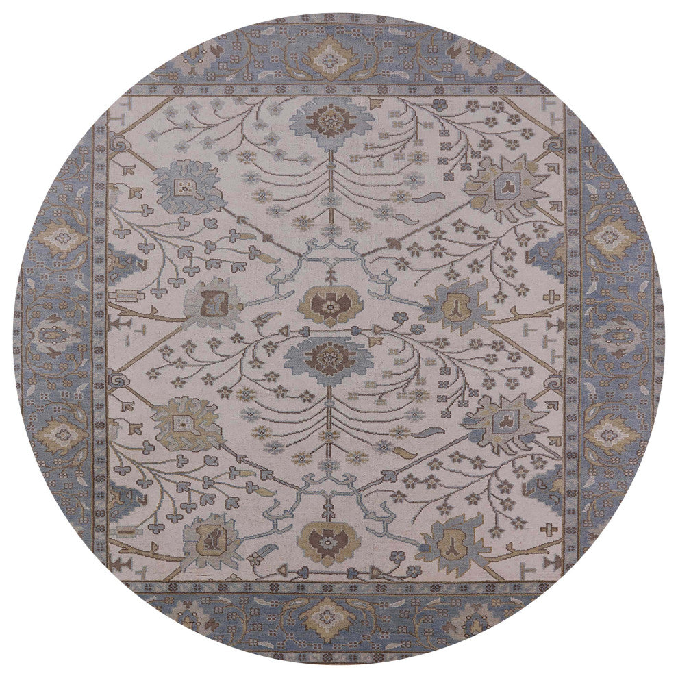 Ahgly Company Indoor Round Mid-Century Modern Area Rugs, 5' Round