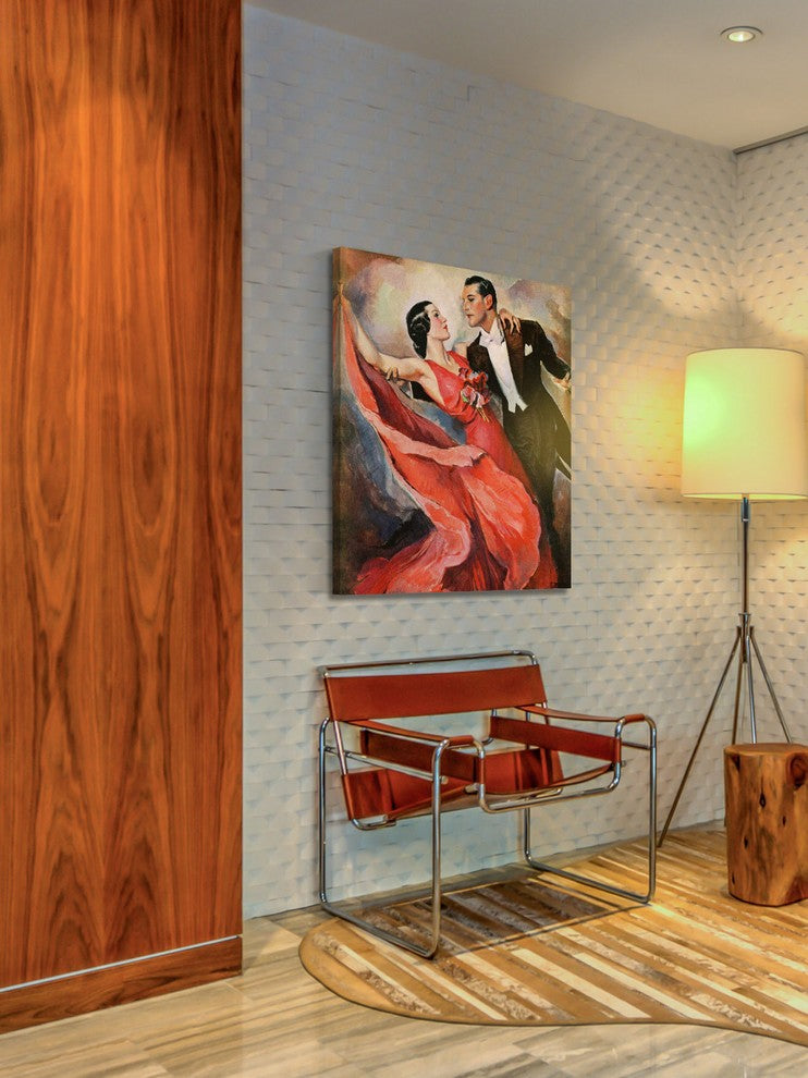 "Ballroom Dancing" Painting Print on Wrapped Canvas