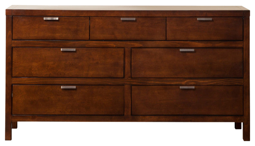 Carmel 7 Drawer Dresser, Cappuccino