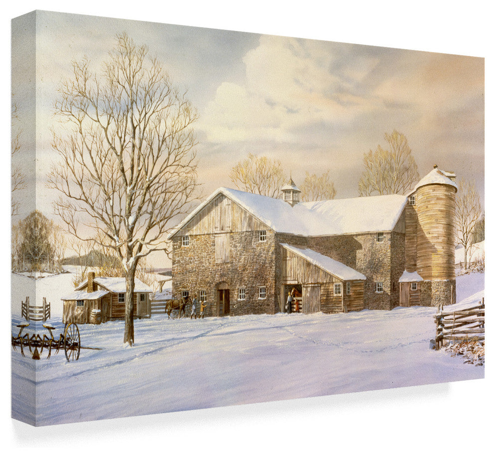 Jack Wemp 'The Men Return' Canvas Art, 19"x12"