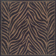 Couristan Recife Zebra Indoor/Outdoor Area Rug, Black/Cocoa, 8'6" Square