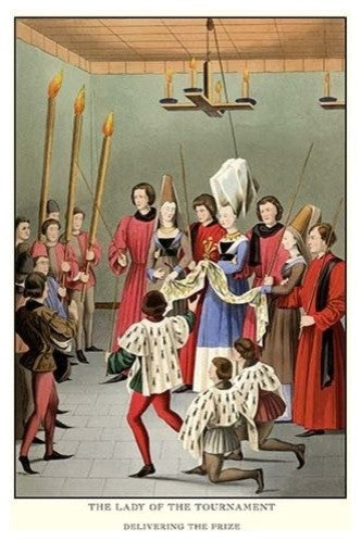 The Lady of the Tournament- Gallery Wrapped Canvas Art 28" x 42"