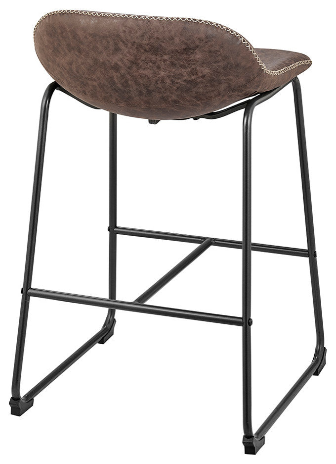 Leighton PU Counter Stool,, Set of 2