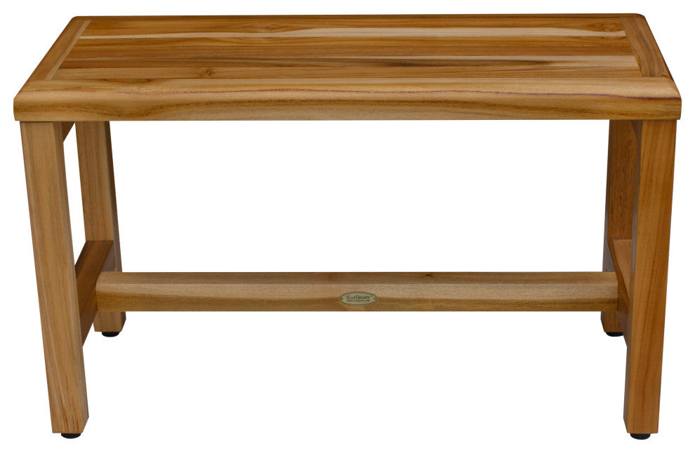 EcoDecors EarthyTeak Classic 35" Teak Shower Bench, 30"