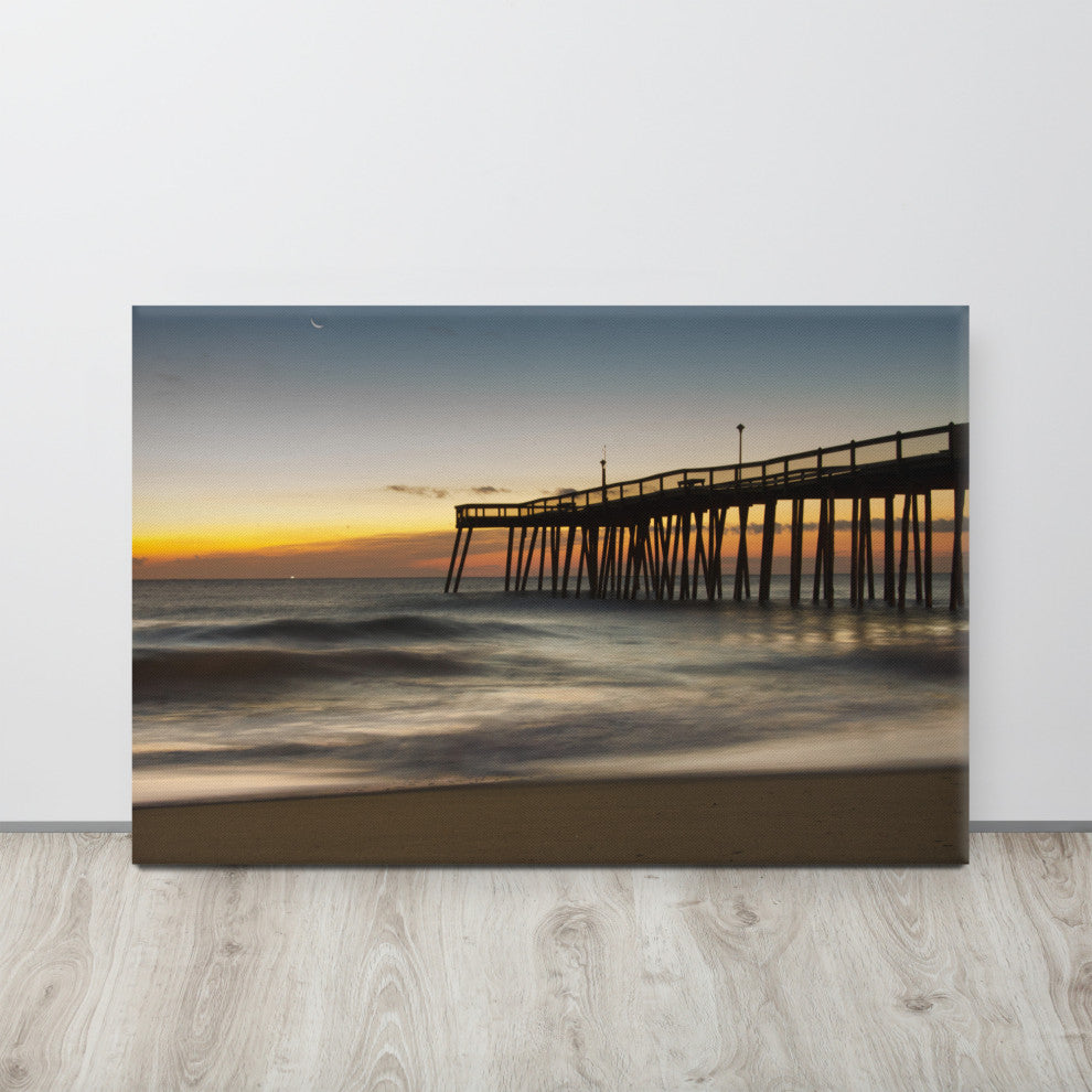 Motion of the Ocean Coastal Landscape Photo Canvas Wall Art Print, 24" X 36"