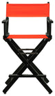 024" Director's Chair Black Frame-Orange Canvas