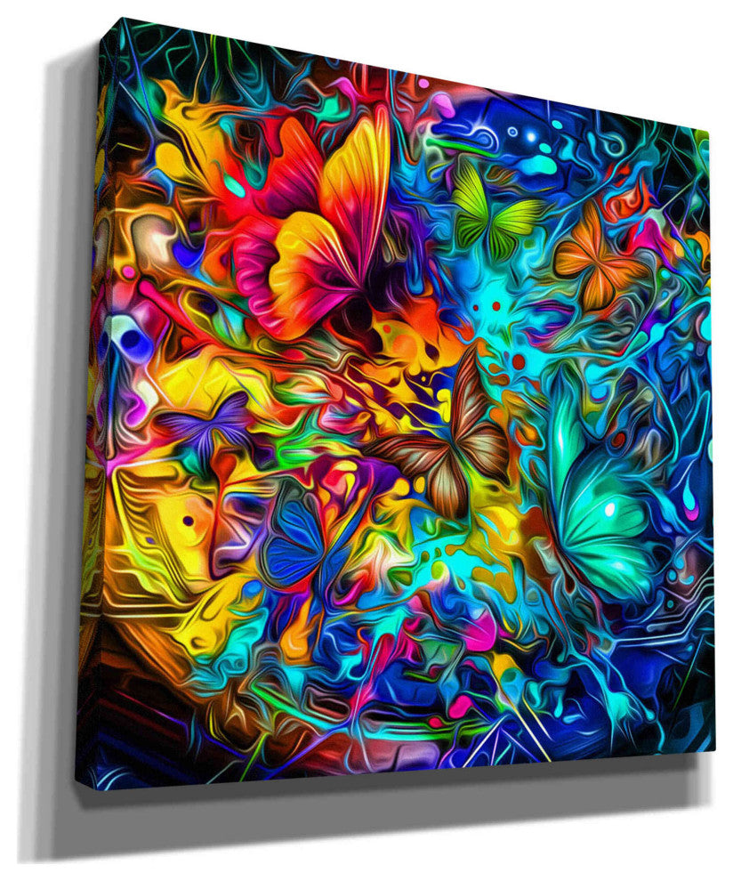 Epic Graffiti "Melting Pot" Giclee Canvas Wall Art, 18"x18"