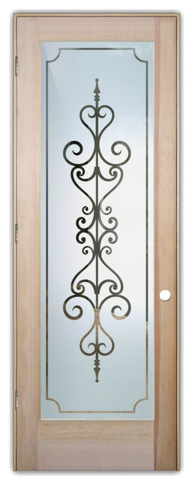 Interior Prehung Door or Interior Slab Door - Carmona - Douglas Fir (stain...