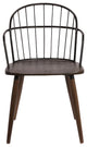 Bradley Steel Framed Side Chair in Black Powder Coated Finish