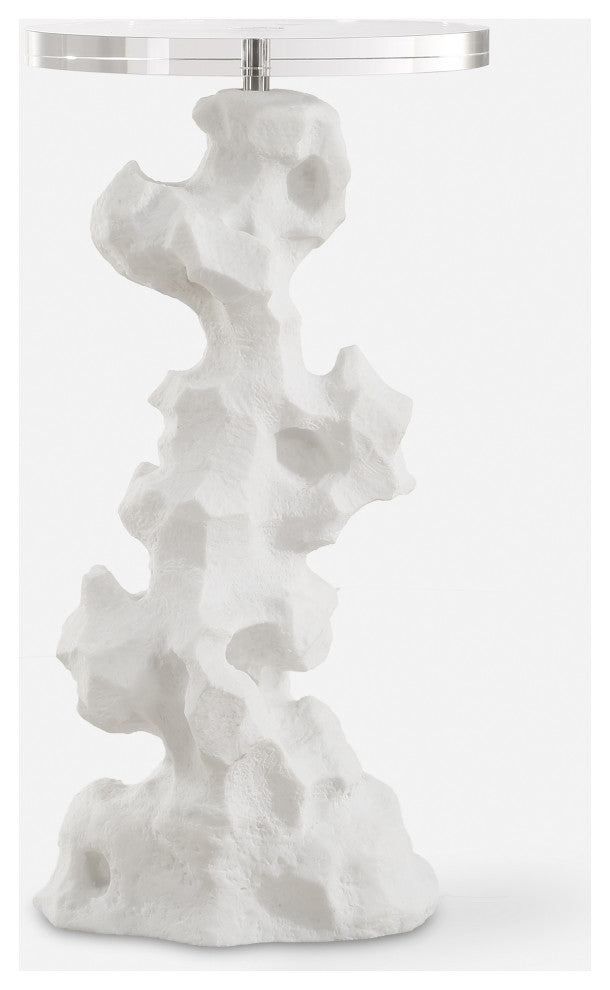 Uttermost - 24253 - Drink Table - Remnant - White Stone