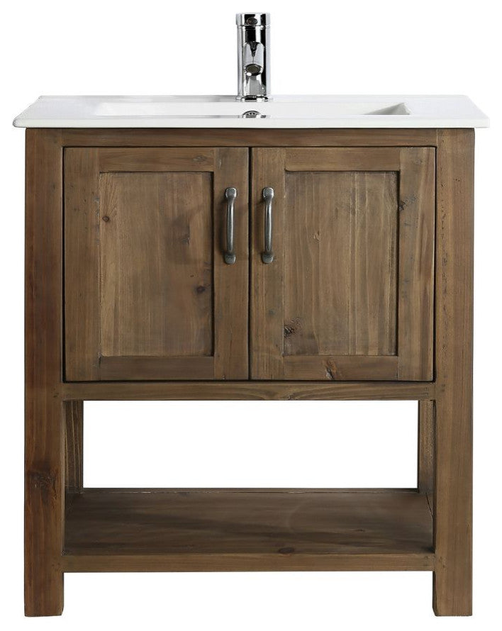Austin Traditional Walnut 30" Single Sink Vanity