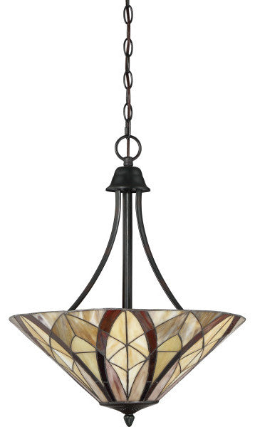 Quoizel TFVY2819VA Three Light Pendant Victory Valiant Bronze