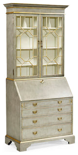 George III Parcel Gilt Secretary Bookcase