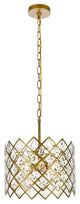 Elegant Lighting Lyla 3-Light Pendant Brass