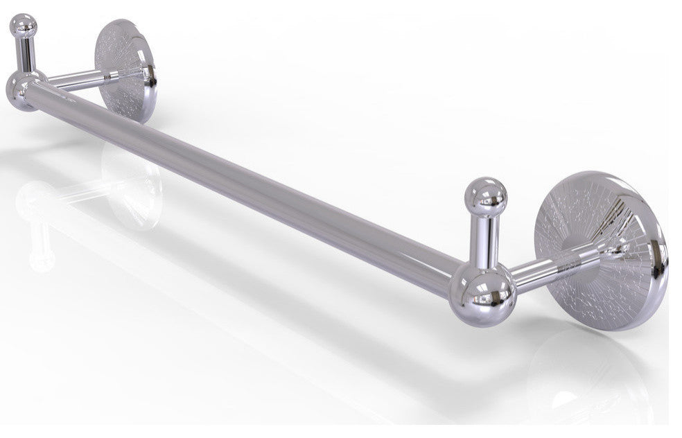 Prestige Monte Carlo 30" Towel Bar with Integrated Hooks, Polished Chrome
