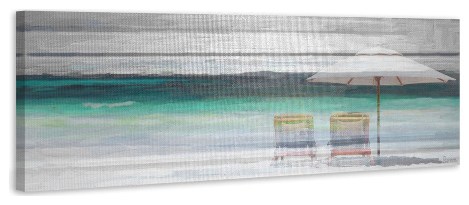 "By the Beach" Fine Art Canvas Print, 30"x10"