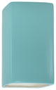 Ambiance Collection, ADA Outdoor Small Ceramic Wall Sconce Finish, LED, Reflecting Pool