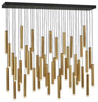 Fredrick Ramond Harmony Medium Adjustable Led Linear, Heritage Brass