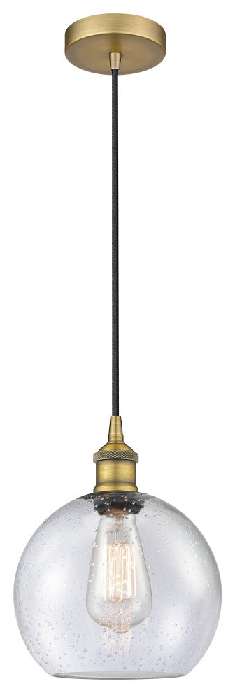 Innovations 616-1P-BB-G124-8-LED 1-Light Mini Pendant, Brushed Brass