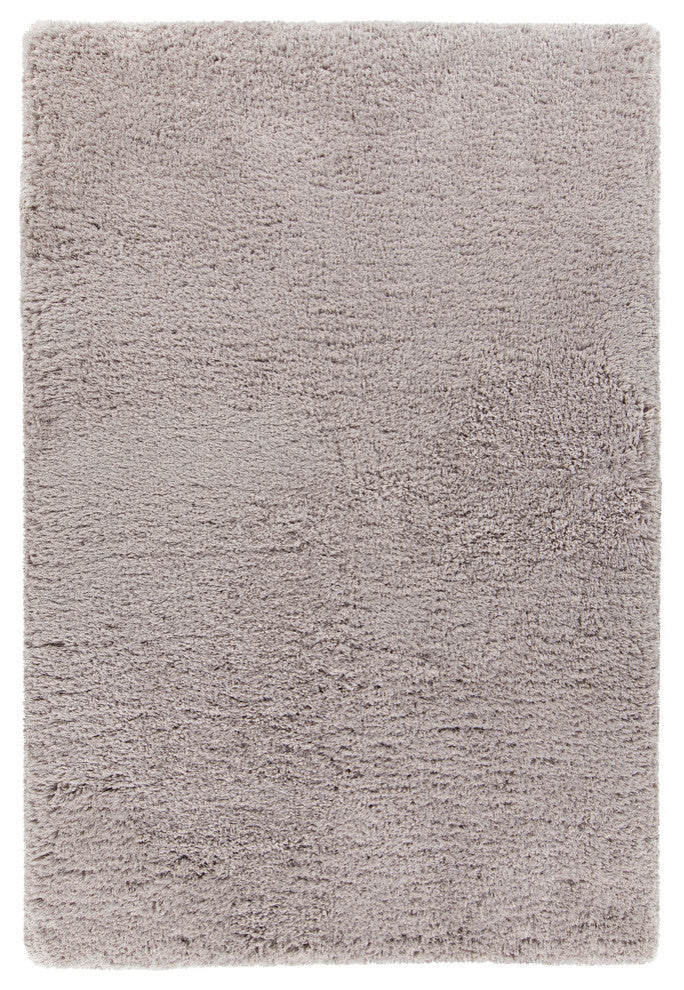 Osim Contemporary Area Rug, Silver, 7'9"x10'6"