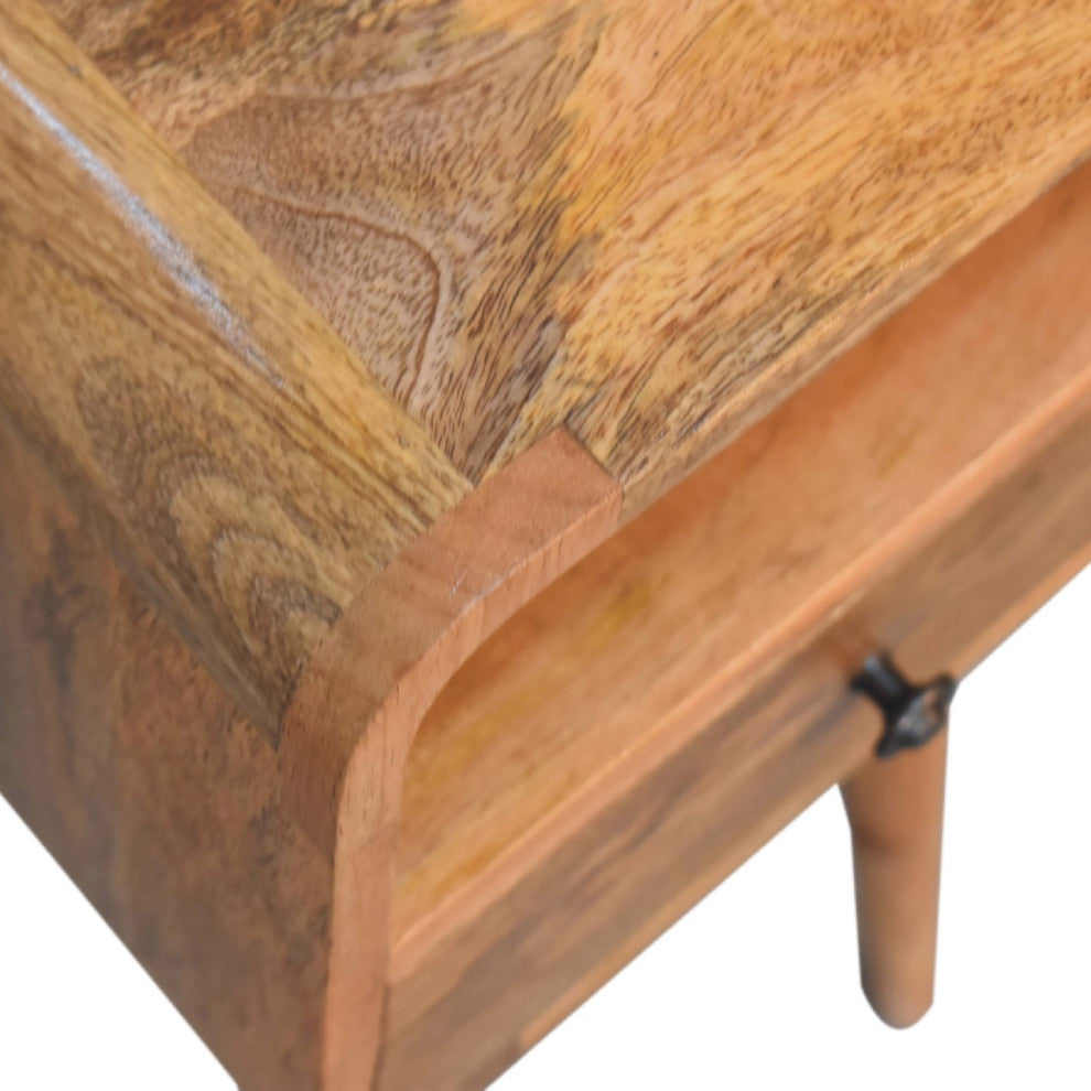 Mini Oakish Curve Open Nightstand