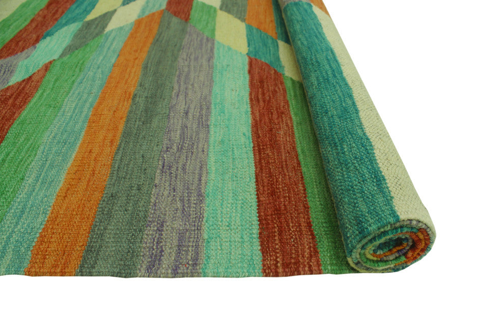 Winchester Kilim Elvan Red/Orange Rug, 5'7x7'9