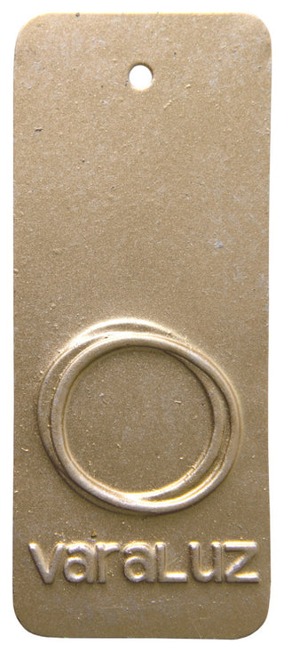 Varaluz 271M01 Bask 8"W Crystal Mini Pendant - Gold Dust