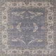 Ahgly Company Indoor Square Mid-Century Modern Area Rugs, 8' Square