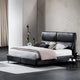 Nativa Interiors Moscow Geniune Leather King Bed, Macadamia