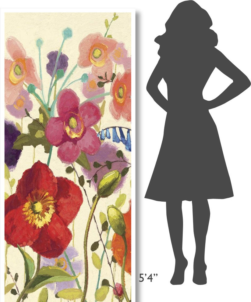 "Couleur Printemps III Panel I" Digital Paper Print by Shirley Novak, 32"x77"