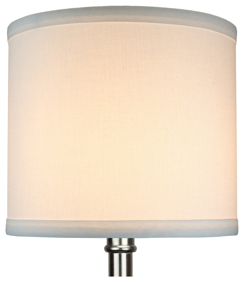 Fenchel Shades, 8"x8"x7" Spider Attachment Drum Lamp Shade, Linen