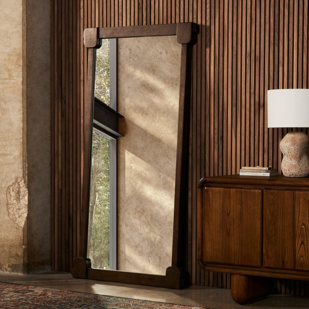 Harda Floor Mirror-Tanner Brown Acacia