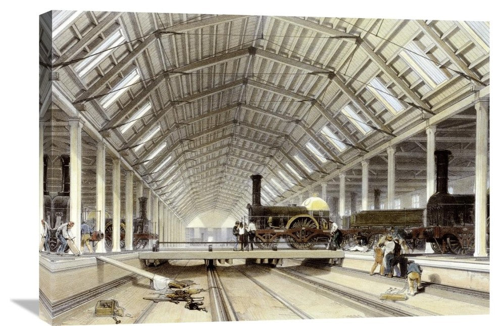 "Engine House, Swindon" Artwork, 30" x 21"