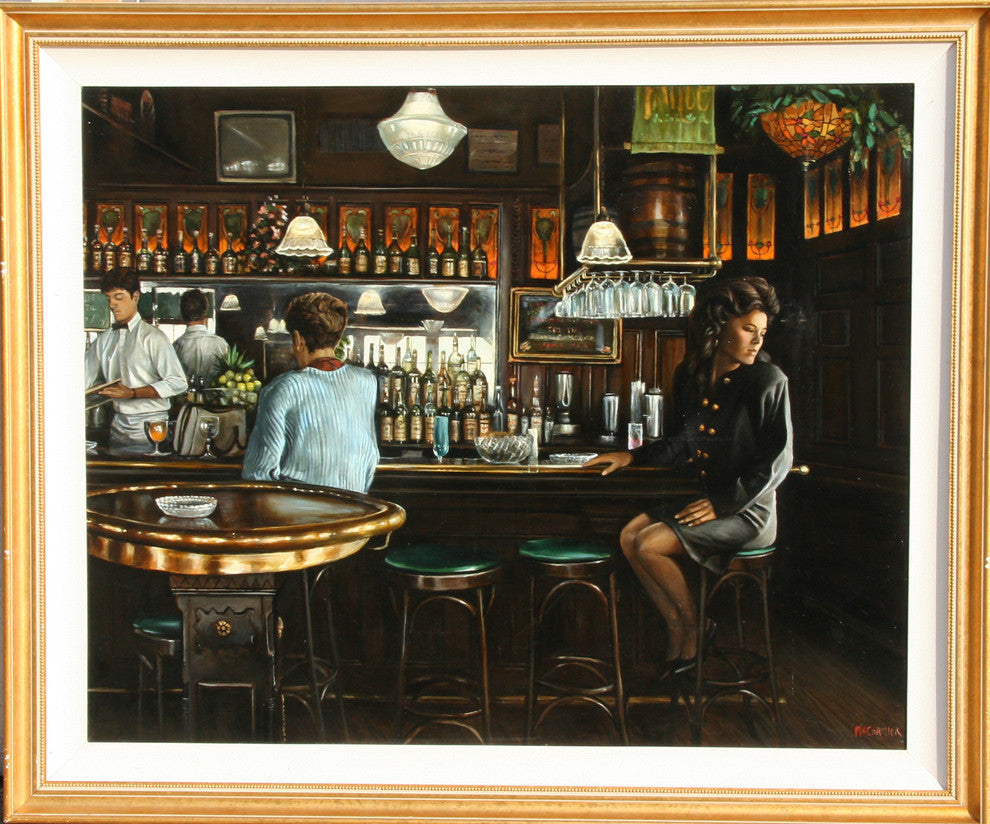 Harry McCormick "Downey's" Oil Painting