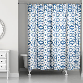 Cross Tile Pattern 5 71x74 Shower Curtain