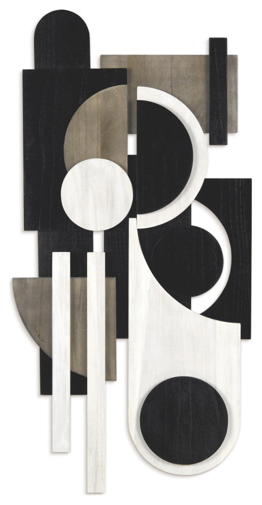 "Luminous Whisper" Hand Made Wood Abstracts Wall Art, Ap-105a-4824-06