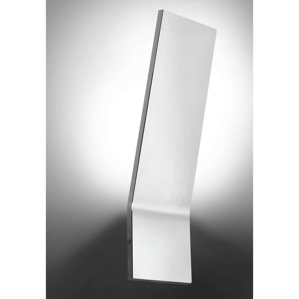 Polished Chrome Modern Wall With Frosted Acrylic