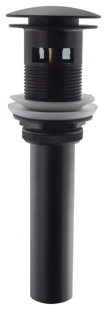 Fine Fixtures Pop-Up Bathroom Sink Drain With Overflow, Black